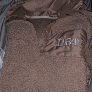 Pi Beta Phi Quarter Zip Fuzzy Fleece